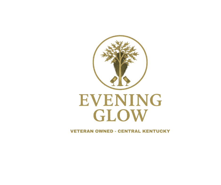 Evening Glow LLC logo – veteran-owned outdoor lighting company in Central Kentucky,veteran owned